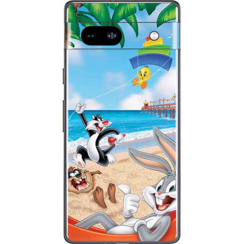 Looney Tunes Beach Google Pixel 7a Skin